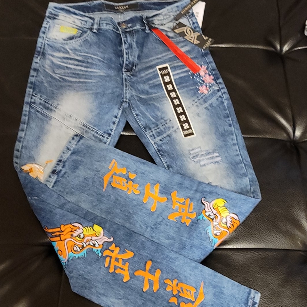 Dragon Print Pants